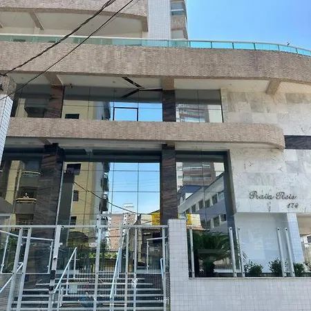 Apto Em Praia Grande, Aviacao, 150 M Da Praia! Exterior photo